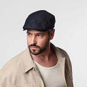 Hanna Hats of Donegal LTD of Ireland Black Wool Cap XL